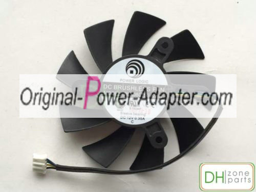 New Power Logic PLA08015S12HH Graphics Card Fan 12V 0.35A 42mm